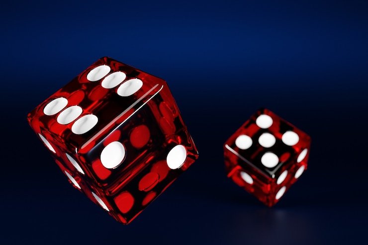 Dice Game interface on bangsa showing live dice roll, prediction options, and payout multipliers